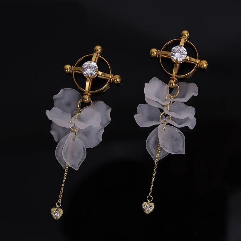 Petal Cross Nipple Clamps - Alloy Nipple Play Pair