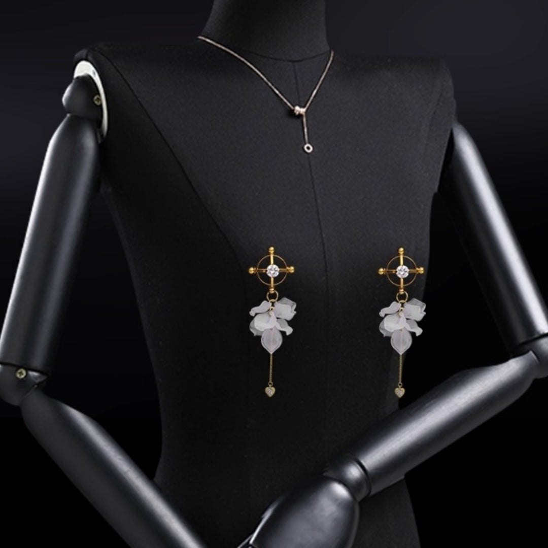 Petal Cross Nipple Clamps - Alloy Nipple Play Pair
