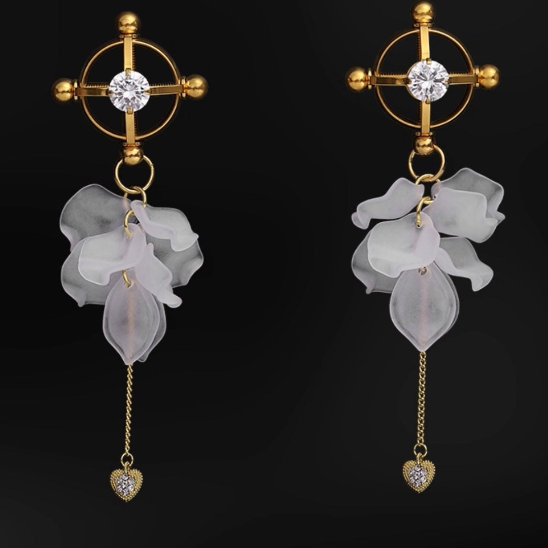 Petal Cross Nipple Clamps - Alloy Nipple Play Pair