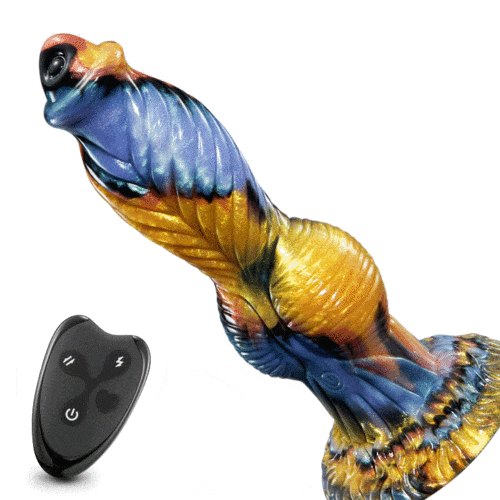 Phoenix Feathered Fantasy Dildo - Silicone Fantasy Dildo