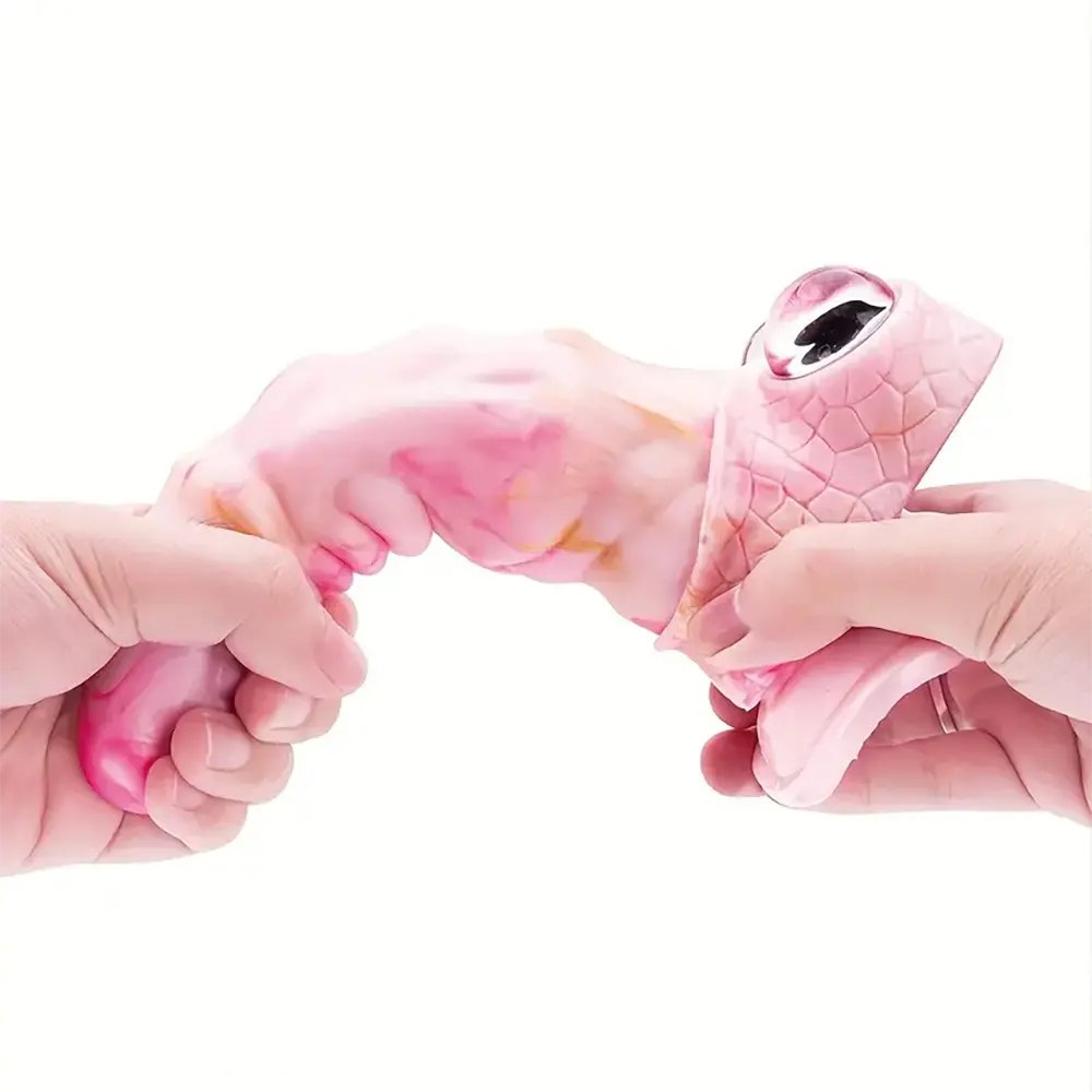 Pink Creature Fantasy Dildo - Big Silicone Fantasy Toy