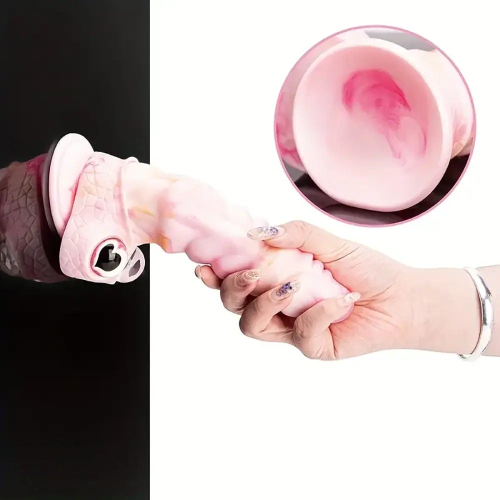 Pink Creature Fantasy Dildo - Big Silicone Fantasy Toy