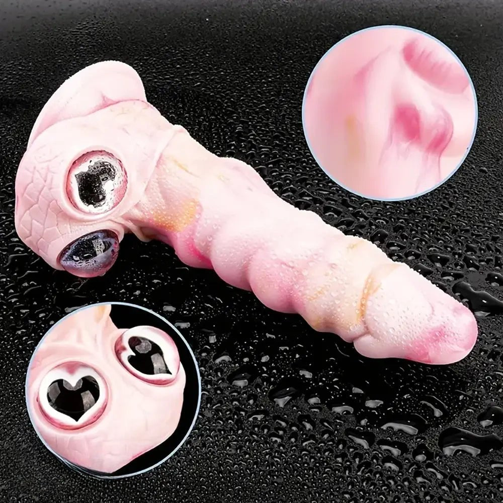 Pink Creature Fantasy Dildo - Big Silicone Fantasy Toy