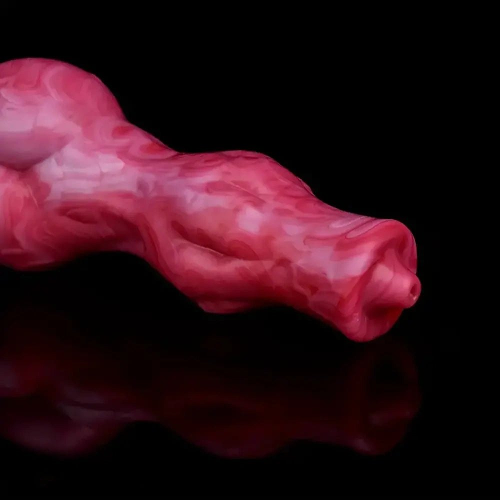 Pink Knot Fantasy Dildo 8 In - Silicone Knotted Dildo