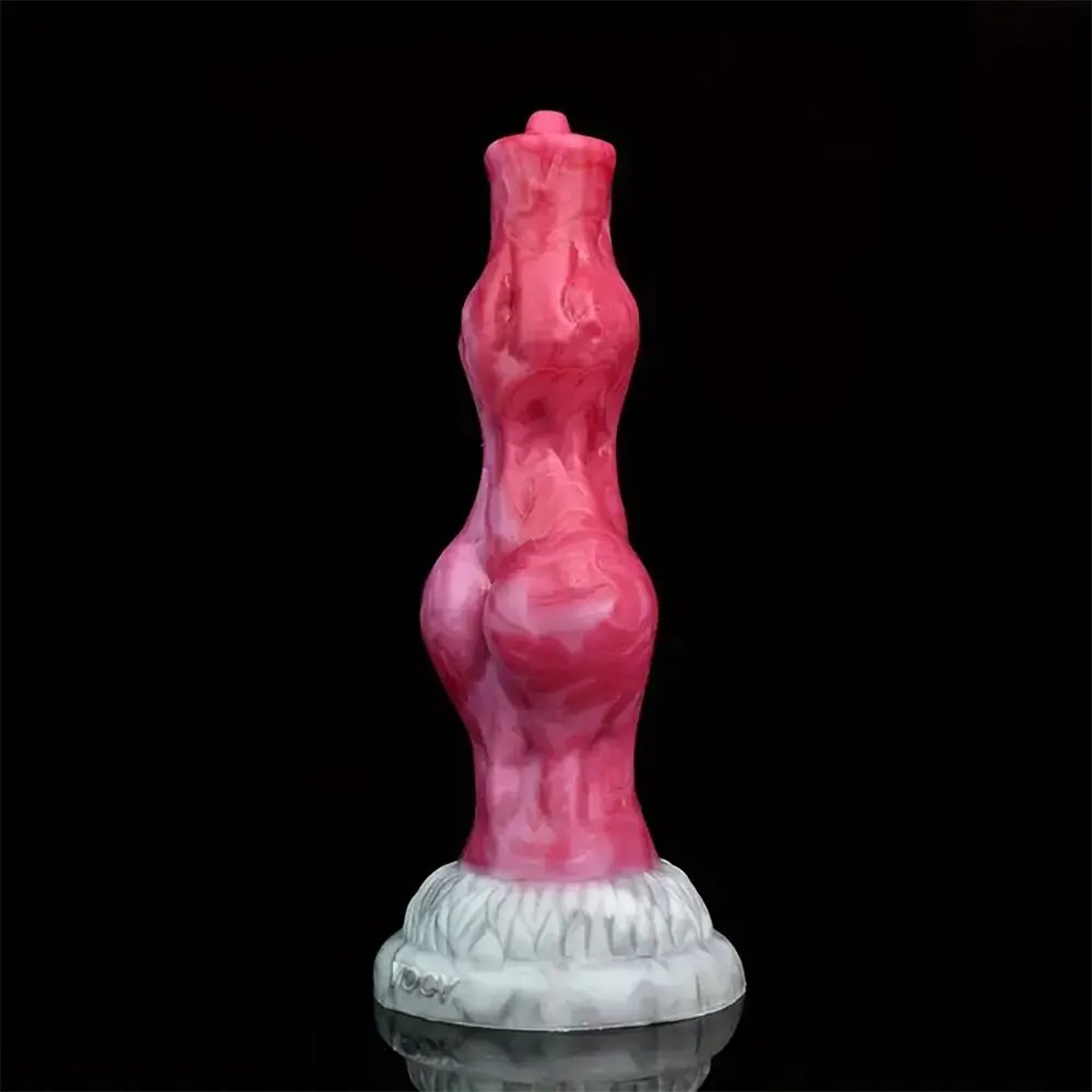 Pink Knot Fantasy Dildo 8 In - Silicone Knotted Dildo