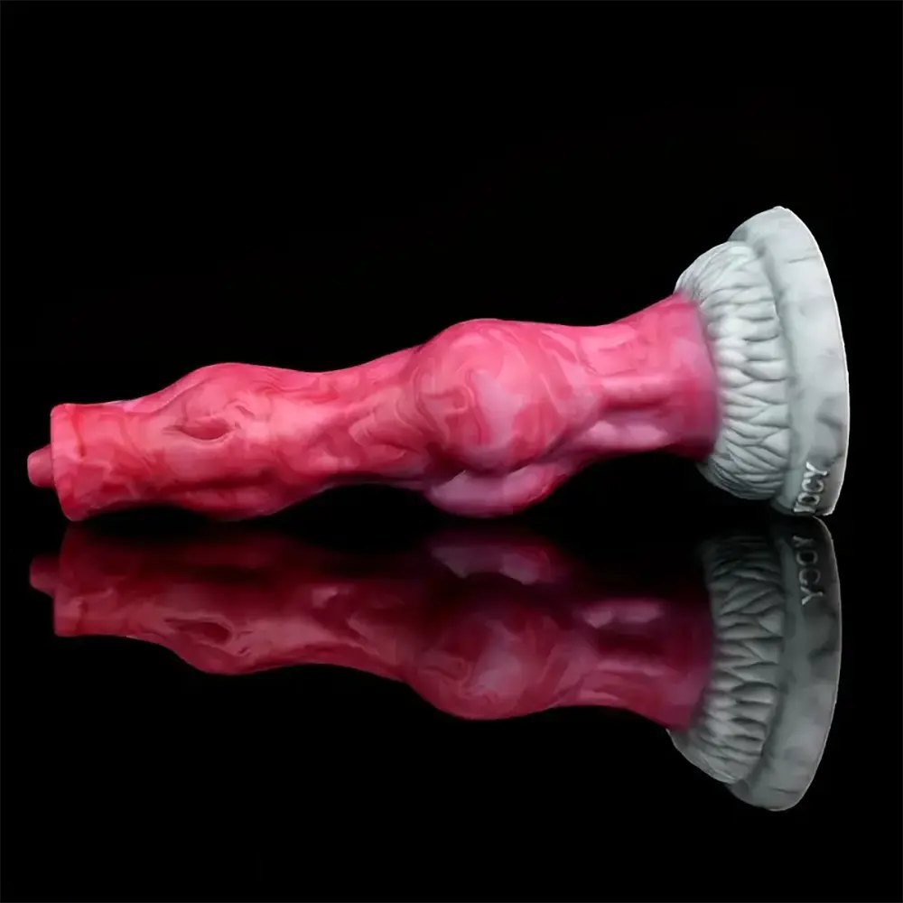 Pink Knot Fantasy Dildo 8 In - Silicone Knotted Dildo