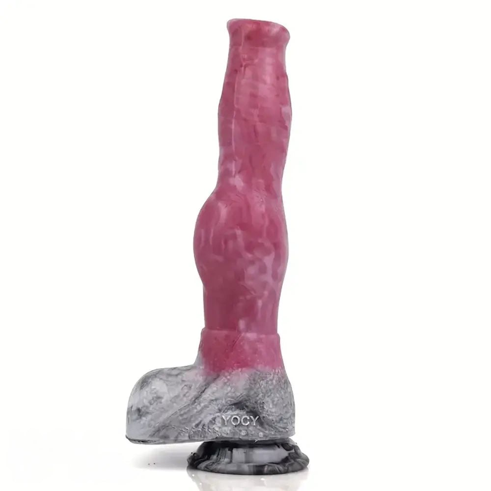 Pink Knotted Animal Dildo - Horse Knot Dildo 10.82in