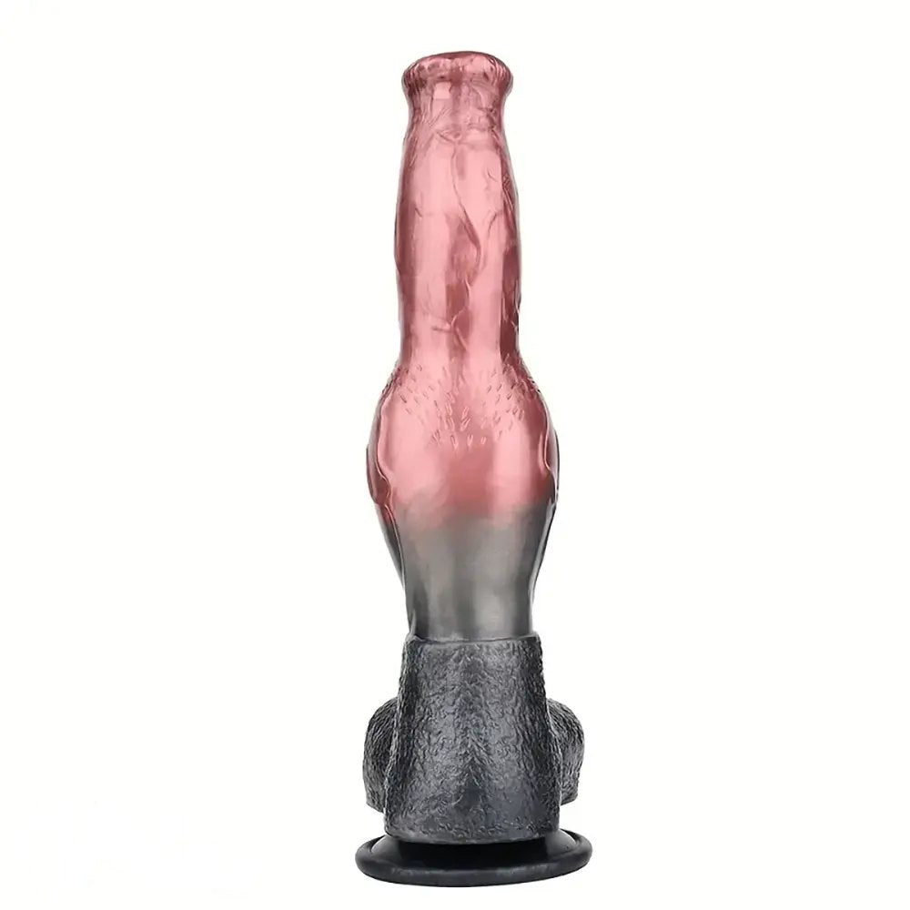 Pink Knotted Animal Dildo - Horse Knot Dildo 10.82in