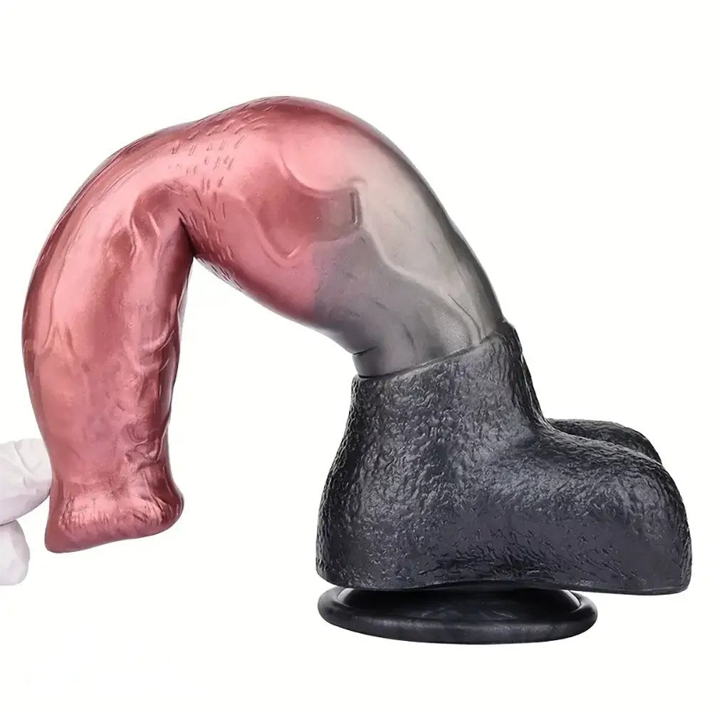 Pink Knotted Animal Dildo - Horse Knot Dildo 10.82in