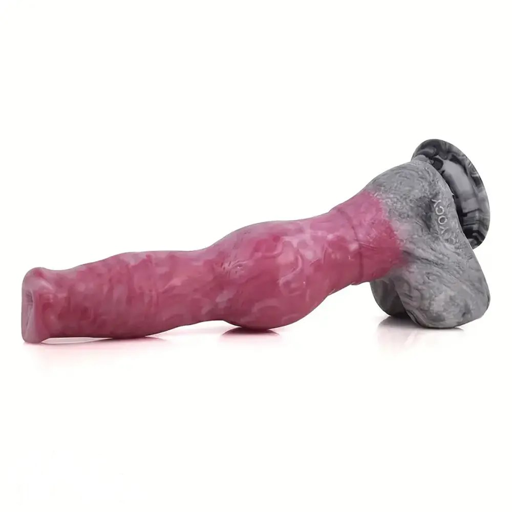 Pink Knotted Animal Dildo - Horse Knot Dildo 10.82in