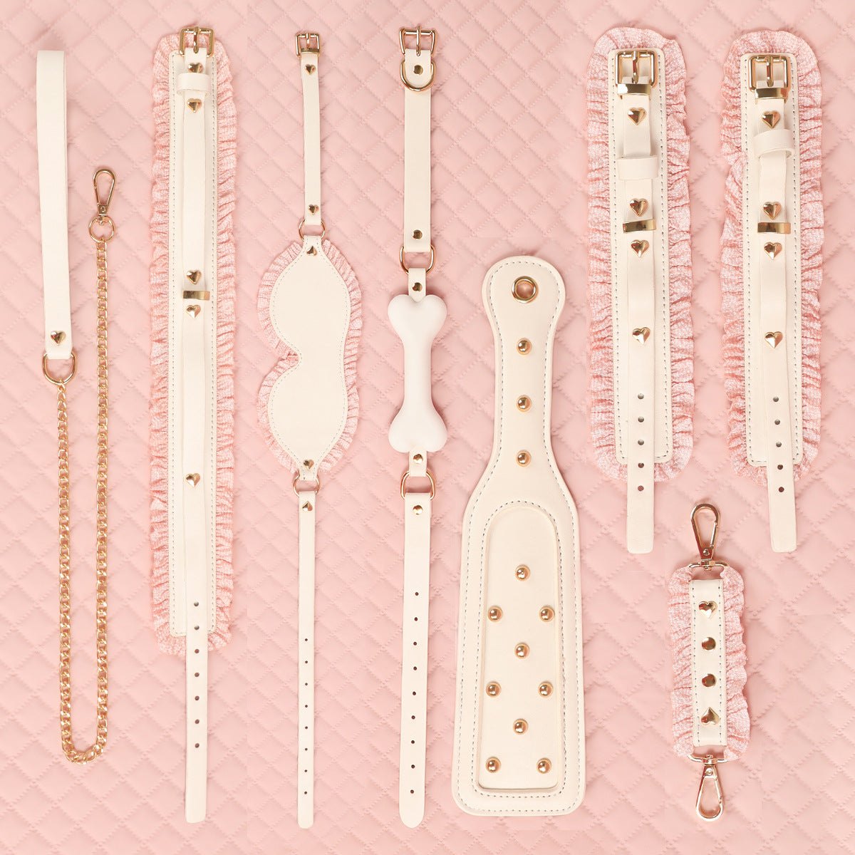 Pink Maid 6-Piece Bondage Set - Roleplay Restraint Kit
