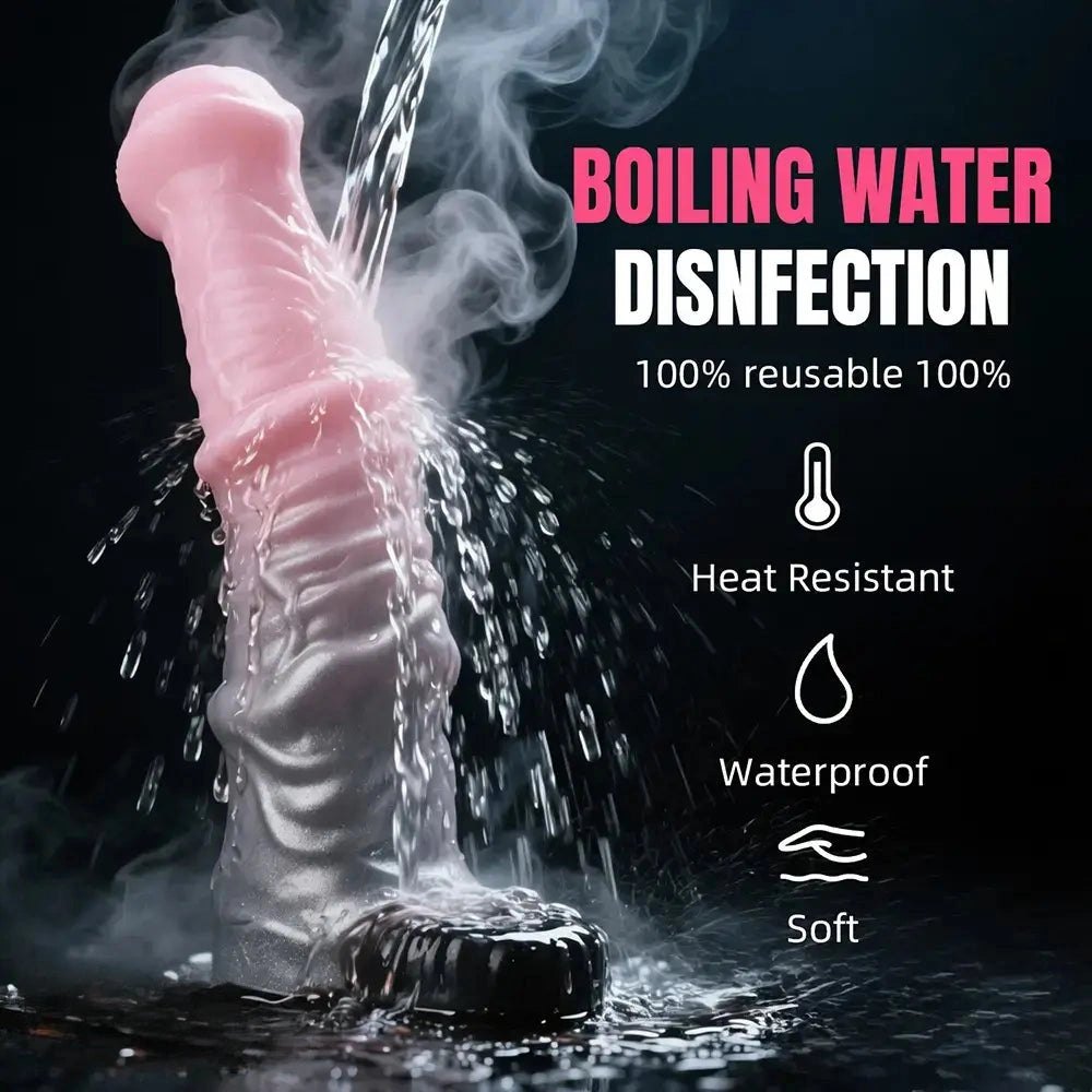 Pink Ombre Penis Sleeve 7 in - Realistic Silicone Extender