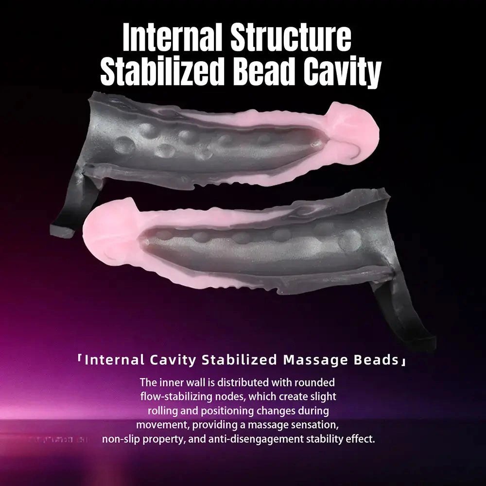 Pink Ombre Penis Sleeve 7 in - Realistic Silicone Extender