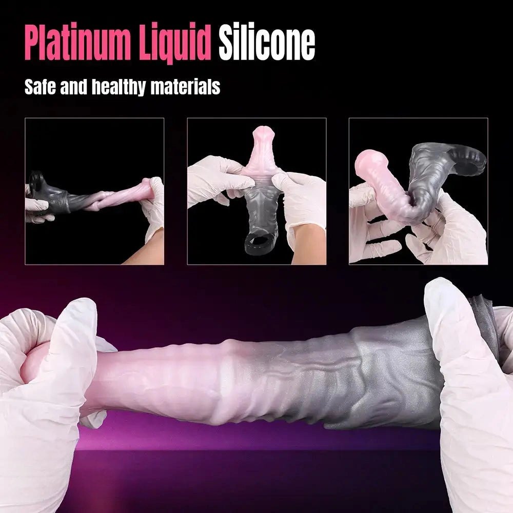 Pink Ombre Penis Sleeve 7 in - Realistic Silicone Extender