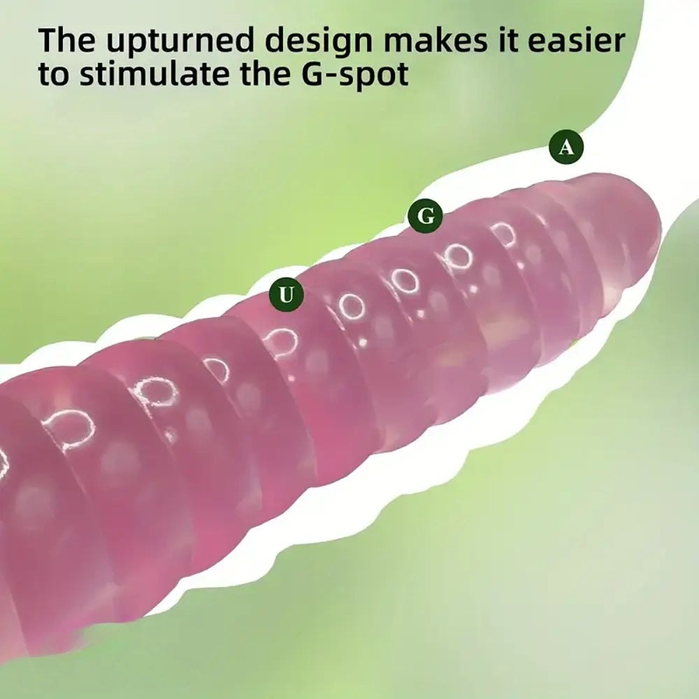 Pink Ribbed Fantasy Dildo 8.66in - PVC Big Dildo