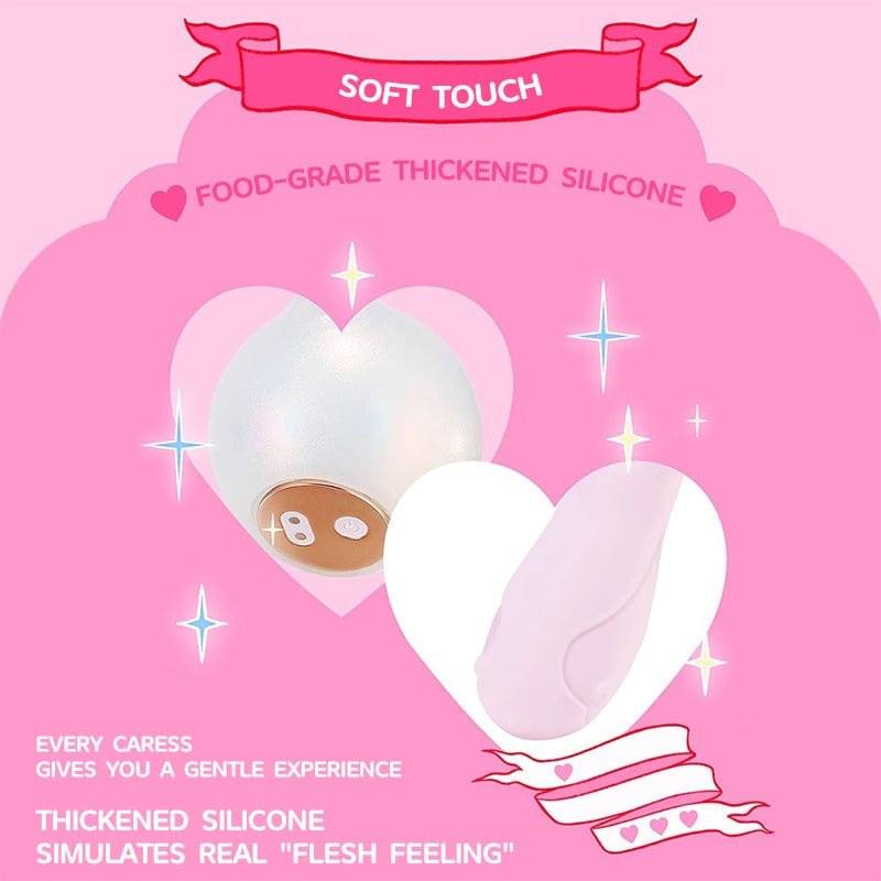 Pink Split Wand Suction Vibrator - Clit Sucking Toy