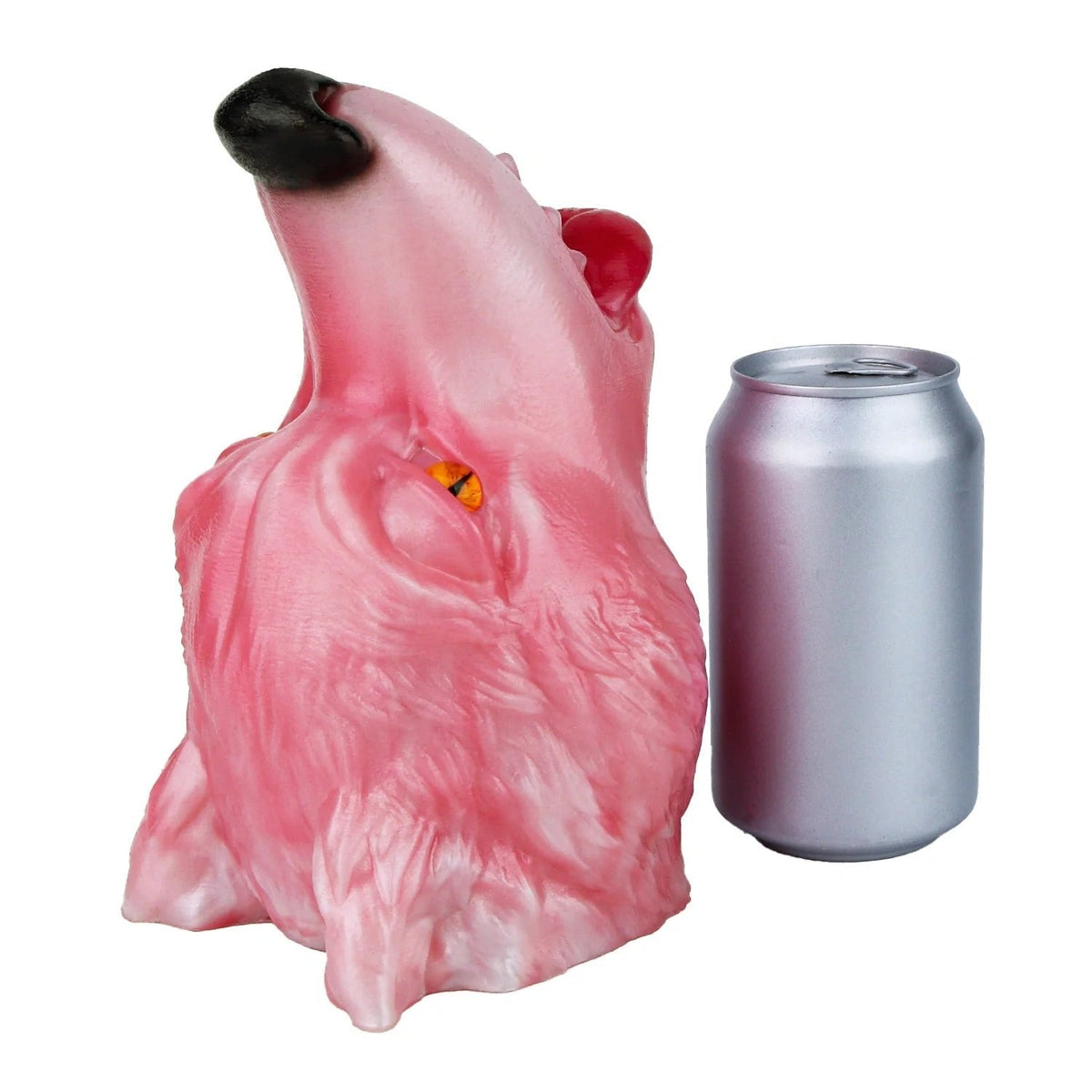 Pink Wolf Howling Pocket Pussy - Animal Head Onahole