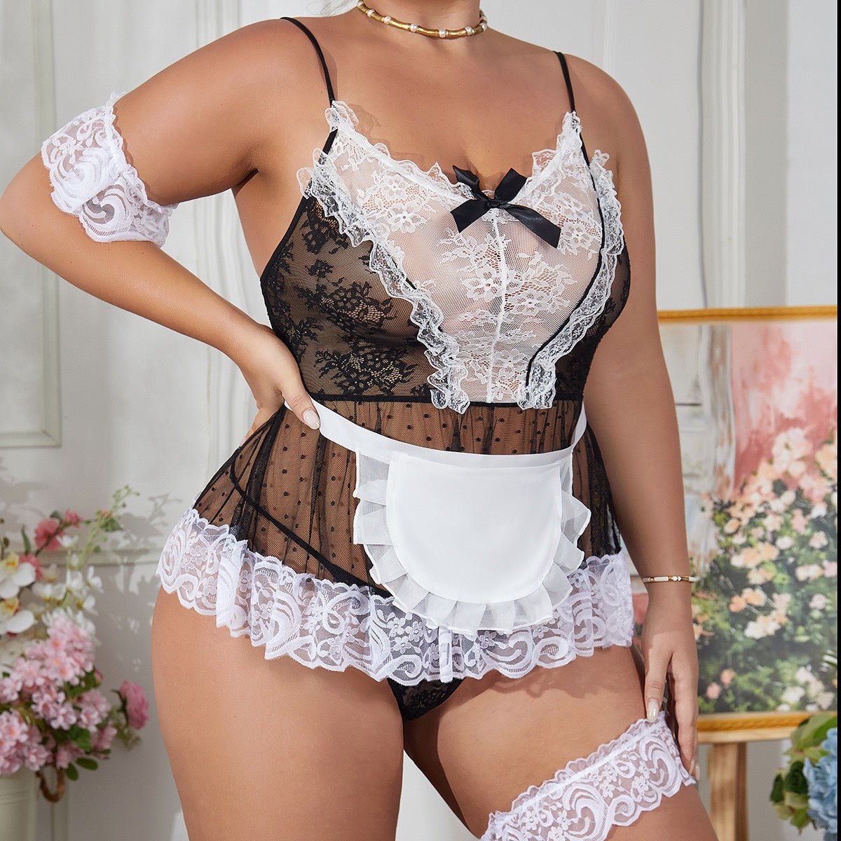 Plus Size Lace Maid Costume - Sexy Maid Outfit for Women