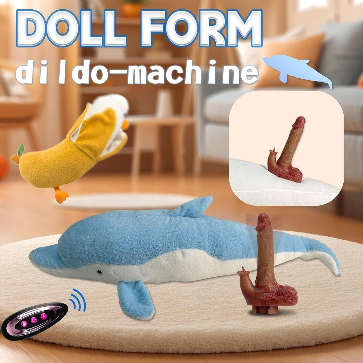 Plush Animal Thrusting Machine - Discreet Sex Machine
