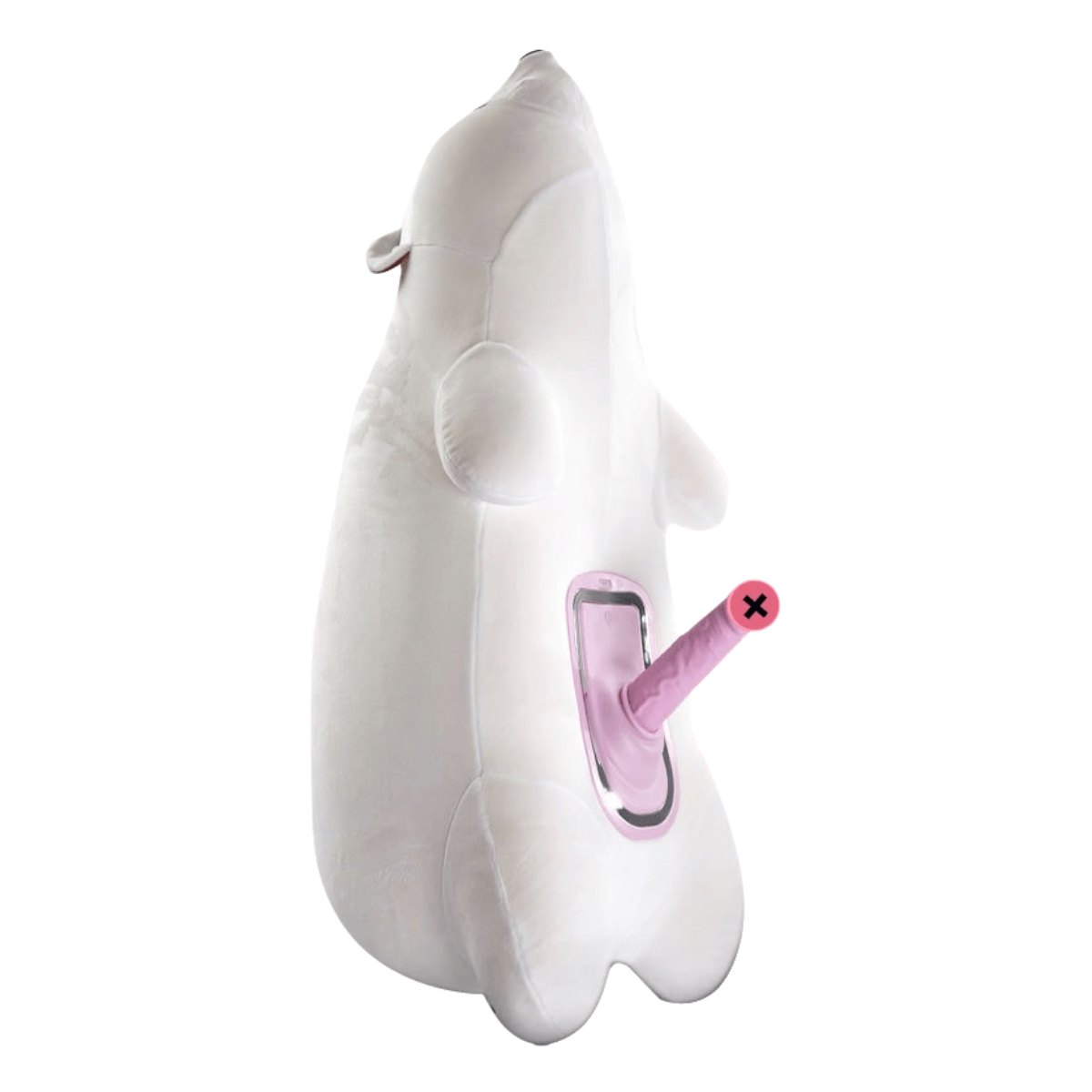 Plush Bear Pillow With Hidden Dildo - Discreet Sex Machine