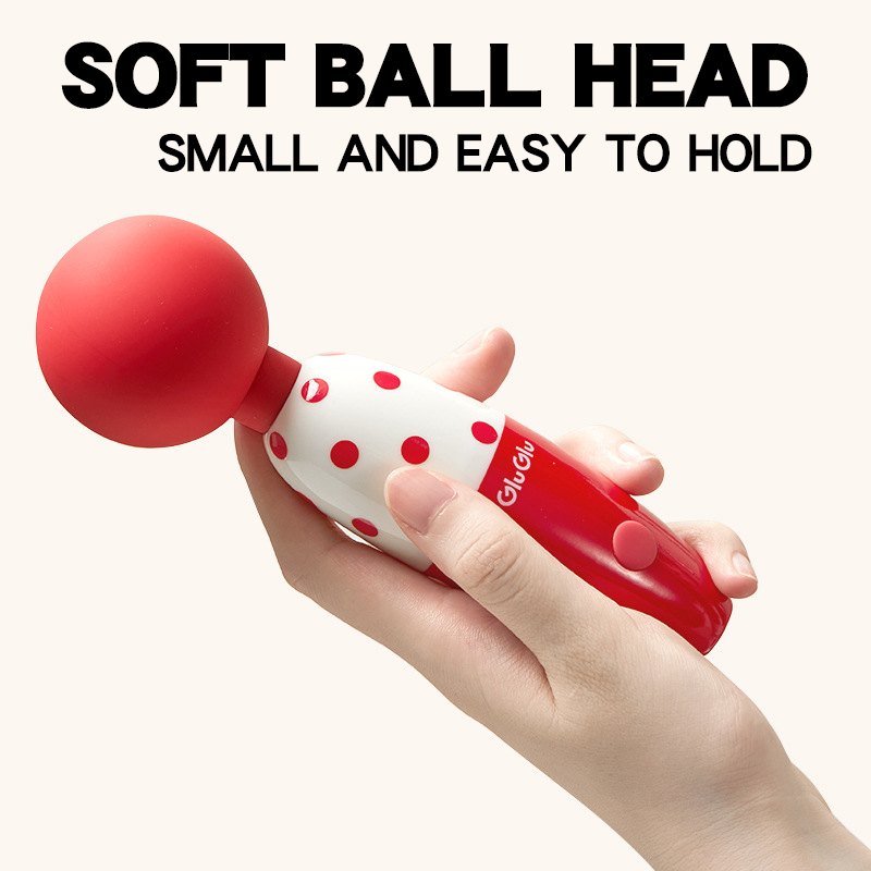Polka Dot Rotating Wand Massager - Rechargeable Wand Vibrator