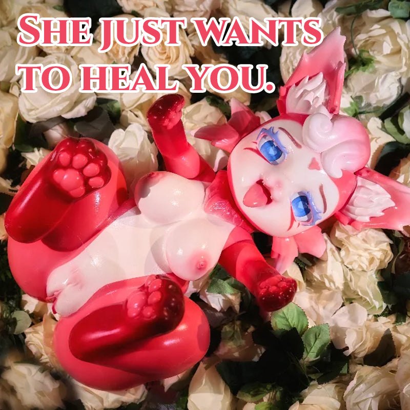 Posable Pink Fox Furry Sex Doll - Anime Furry Creature Doll
