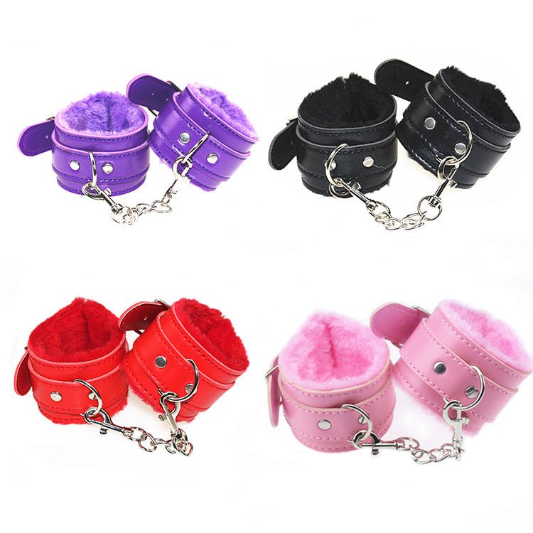 PU Leather Wrist Ankle Cuffs - BDSM Restraint Cuffs
