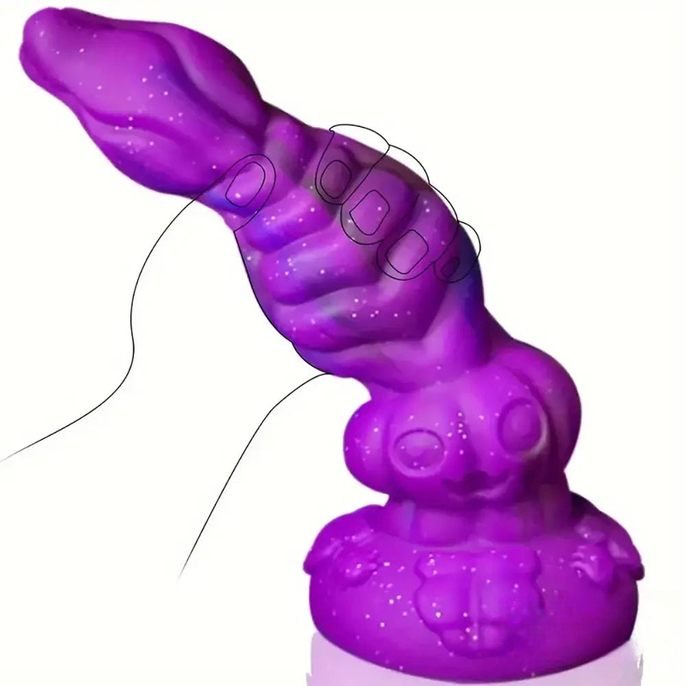 Purple Alien Fantasy Dildo 9.4in - Dragon Fantasy Dildo