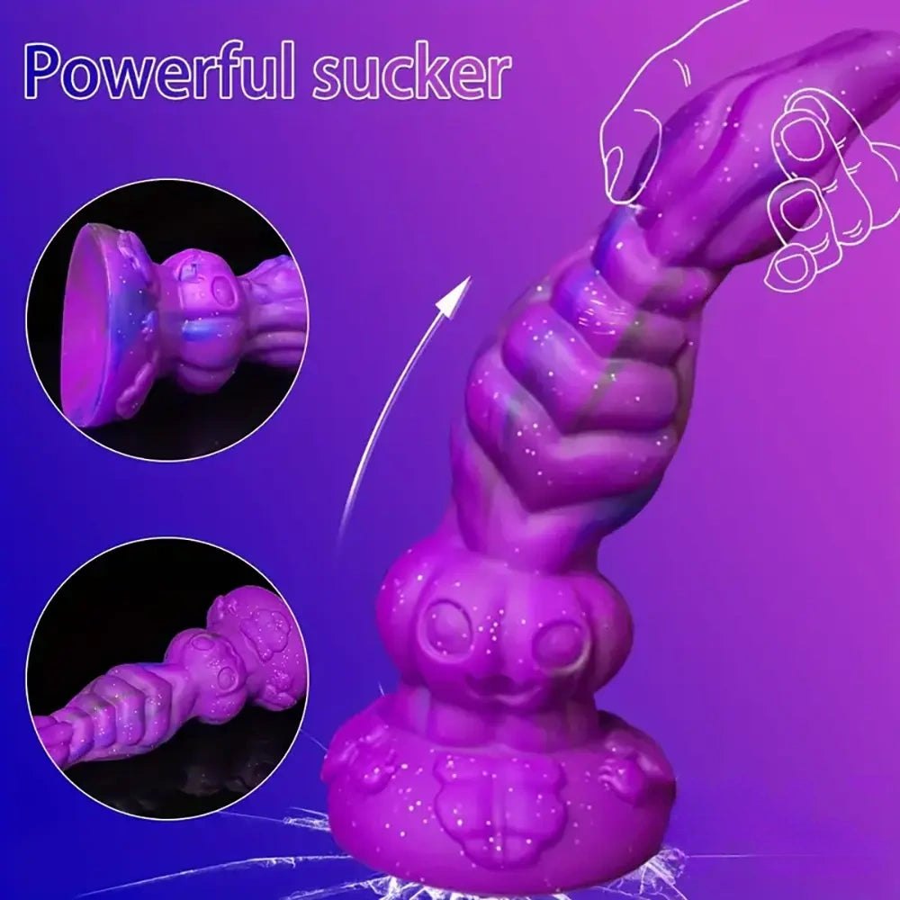 Purple Alien Fantasy Dildo 9.4in - Dragon Fantasy Dildo