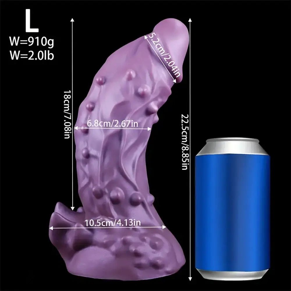 Purple Alien Fantasy Dildo - Silicone Monster Dildo