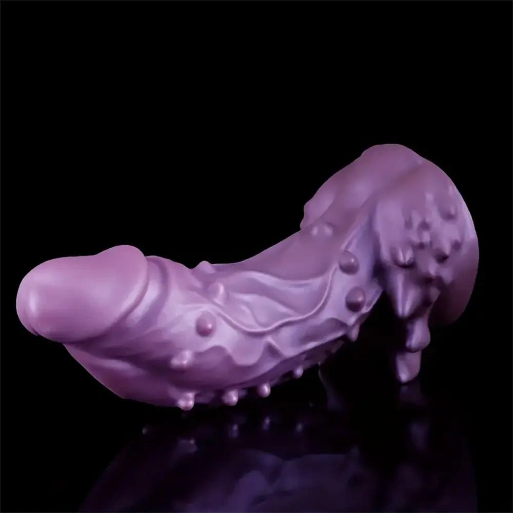 Purple Alien Fantasy Dildo - Silicone Monster Dildo