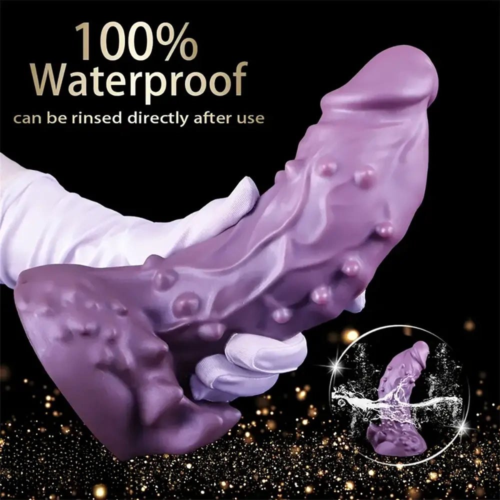 Purple Alien Fantasy Dildo - Silicone Monster Dildo