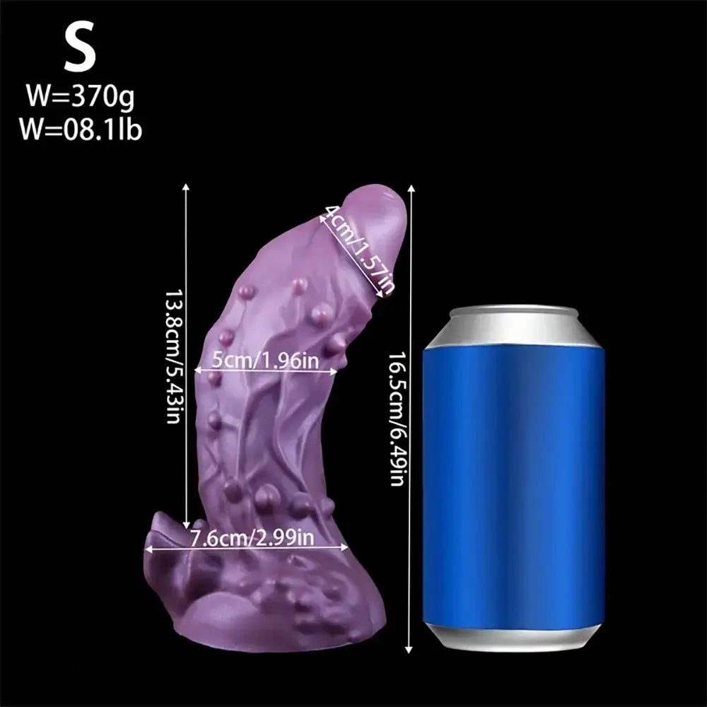 Purple Alien Fantasy Dildo - Silicone Monster Dildo