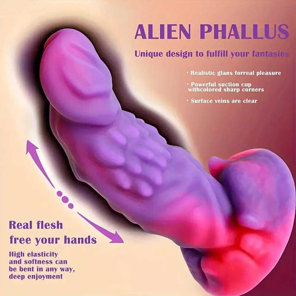 Purple Alien Tentacle Dildo - Fantasy Monster Dildo