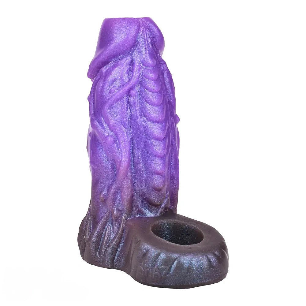 Purple Beast Fantasy Hollow Dildo - Silicone Creature Dildo