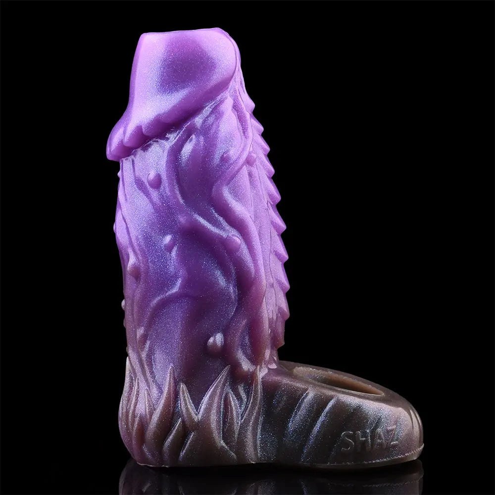 Purple Beast Fantasy Hollow Dildo - Silicone Creature Dildo