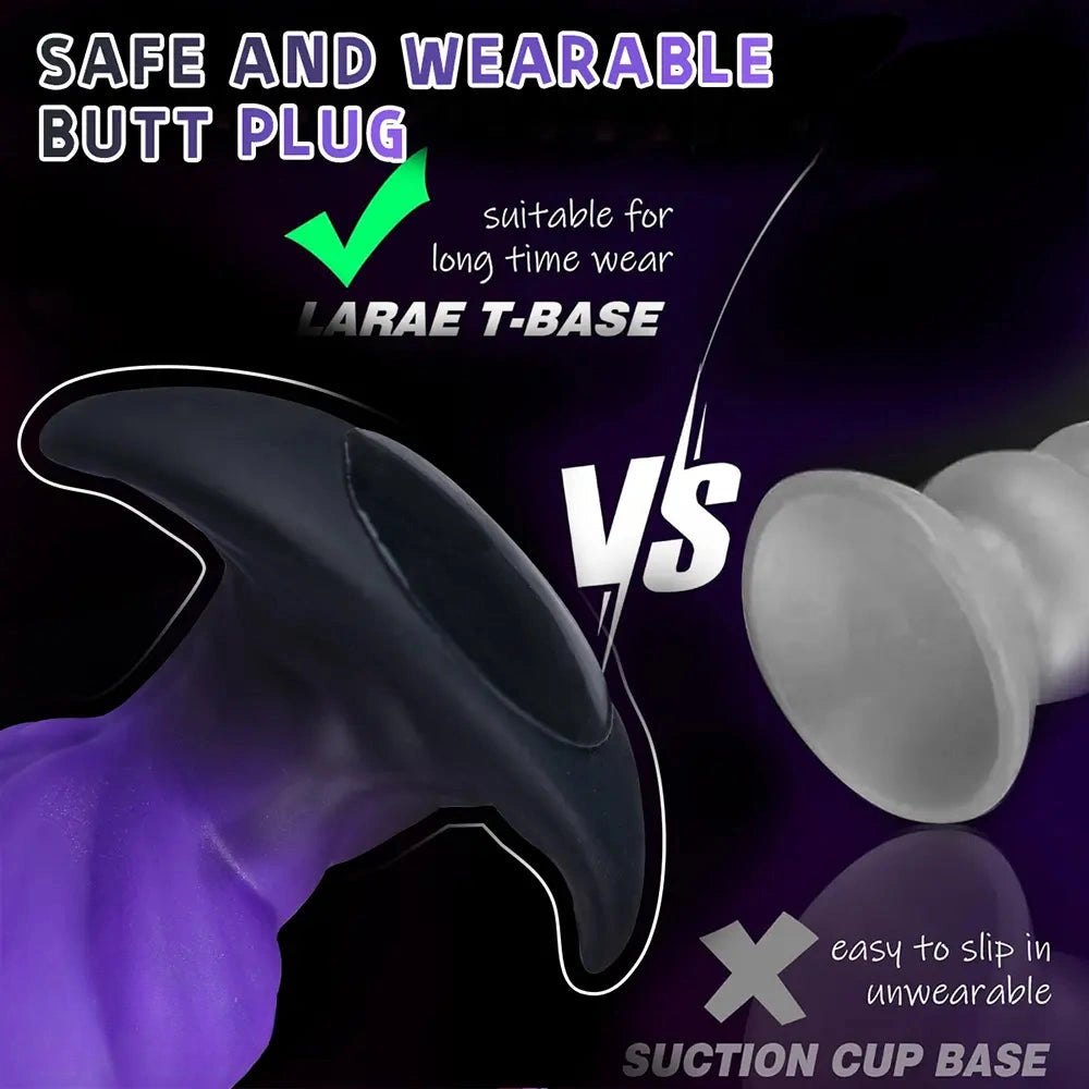 Purple Black Fantasy Dildo - Fantasy Monster Dildo