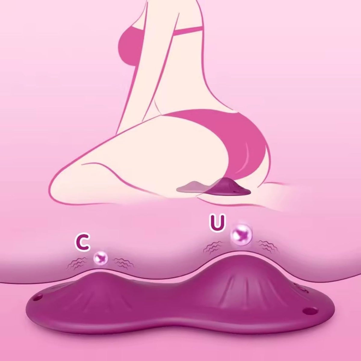 Purple Cushion Ride-On Vibrator - Riding Vibrator