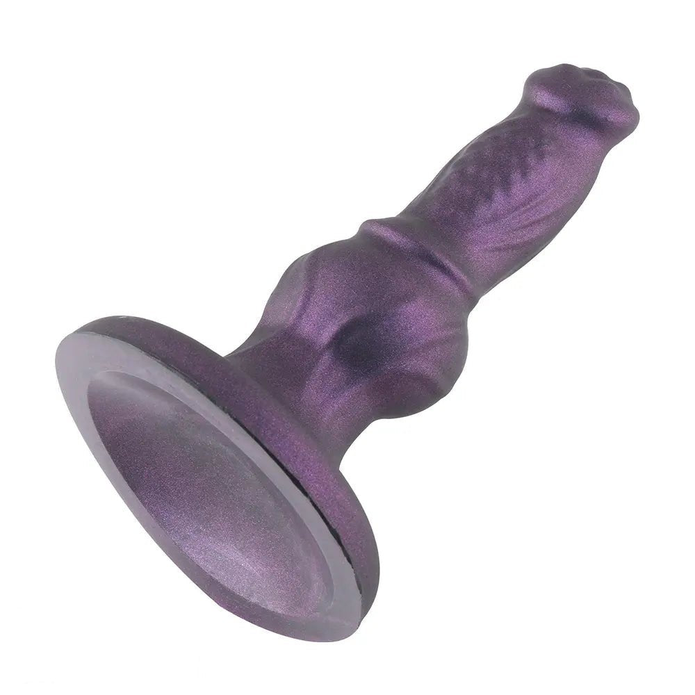 Purple Dog Knot Dildo - Silicone Dog Knot Dildo