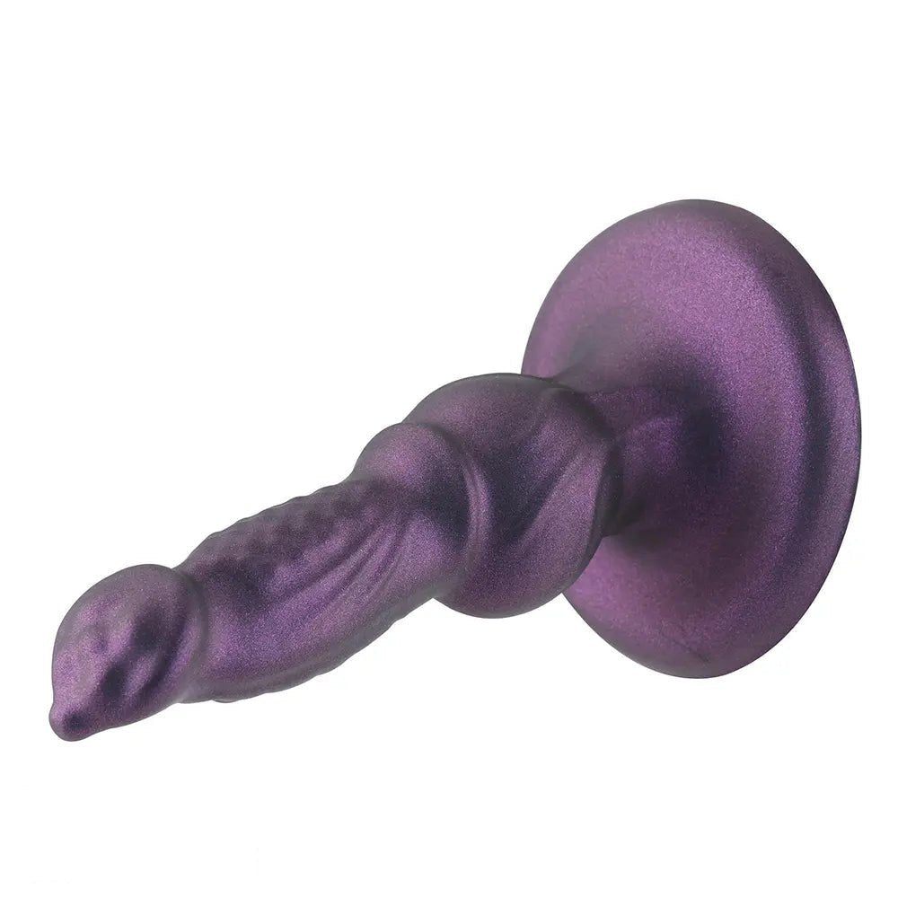 Purple Dog Knot Dildo - Silicone Dog Knot Dildo