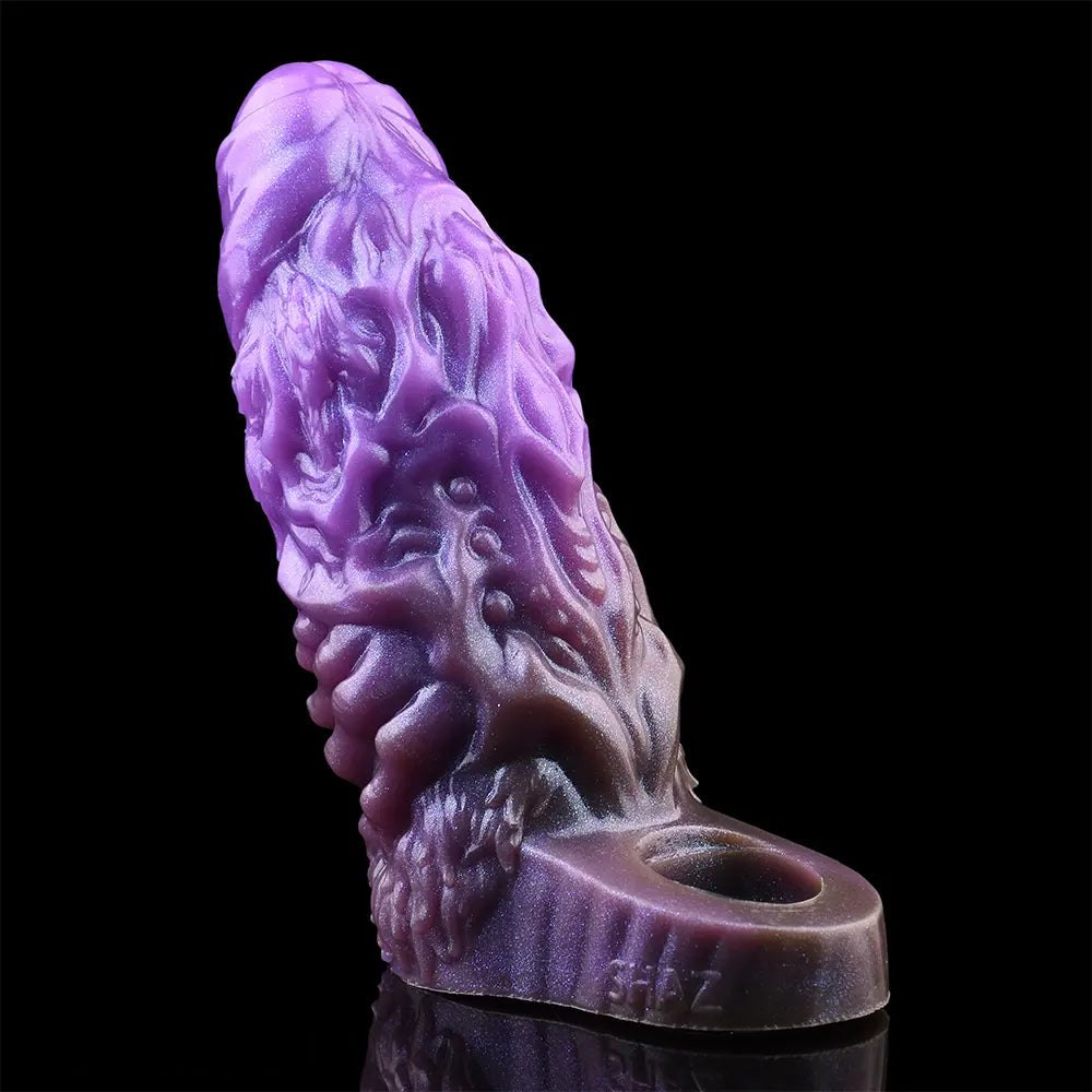 Purple Dragon Fantasy Dildo - Silicone Beast Dildo