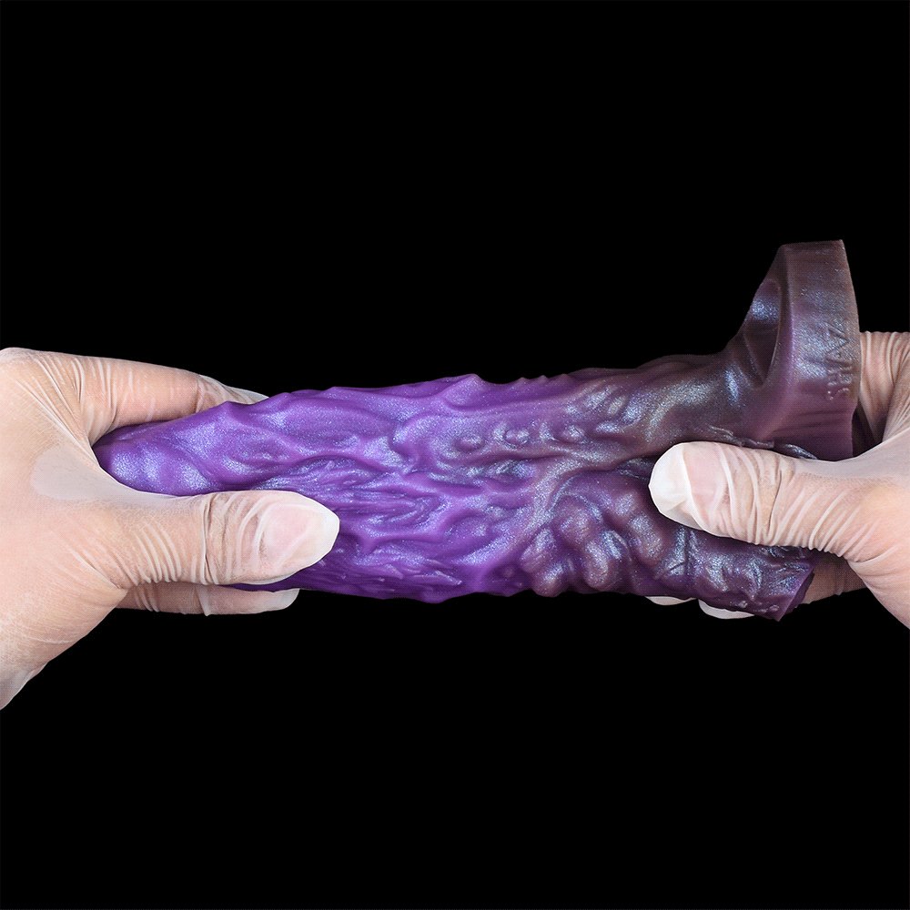 Purple Dragon Fantasy Dildo - Silicone Beast Dildo