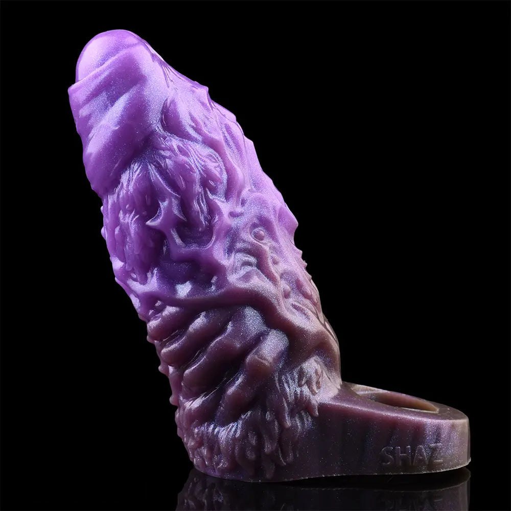 Purple Dragon Fantasy Dildo - Silicone Beast Dildo