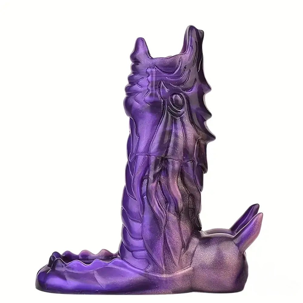 Purple Dragon Fantasy Dildo - Silicone Dragon Dildo