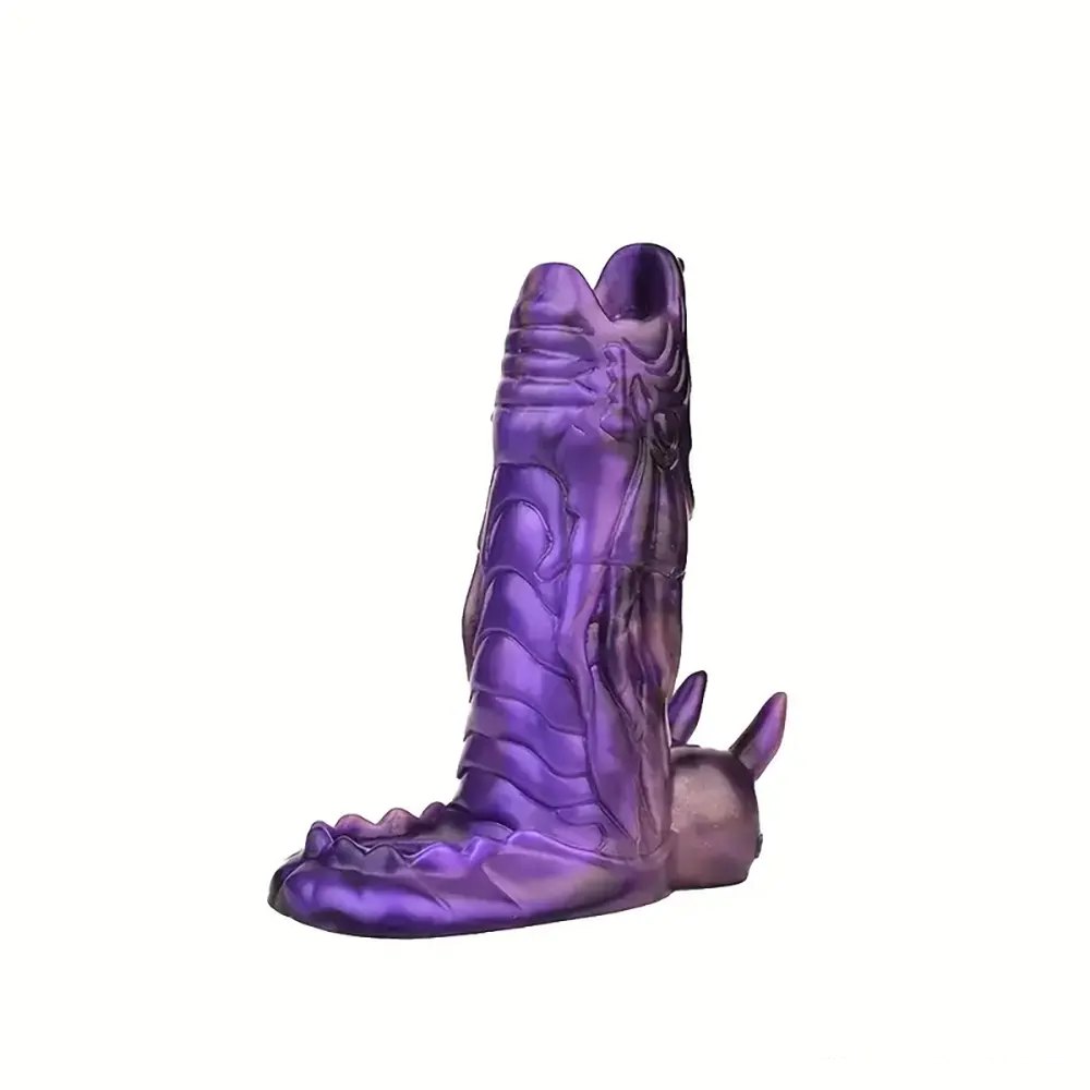 Purple Dragon Fantasy Dildo - Silicone Dragon Dildo