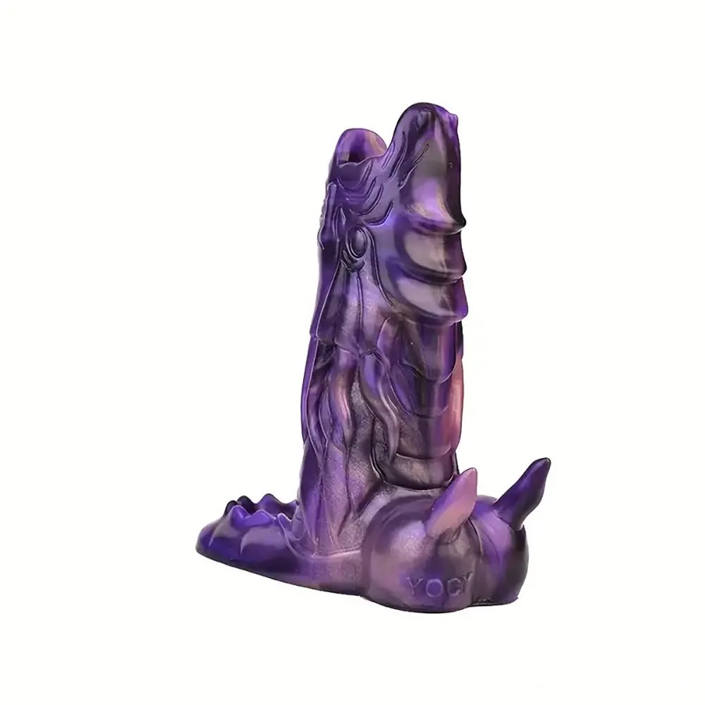 Purple Dragon Fantasy Dildo - Silicone Dragon Dildo