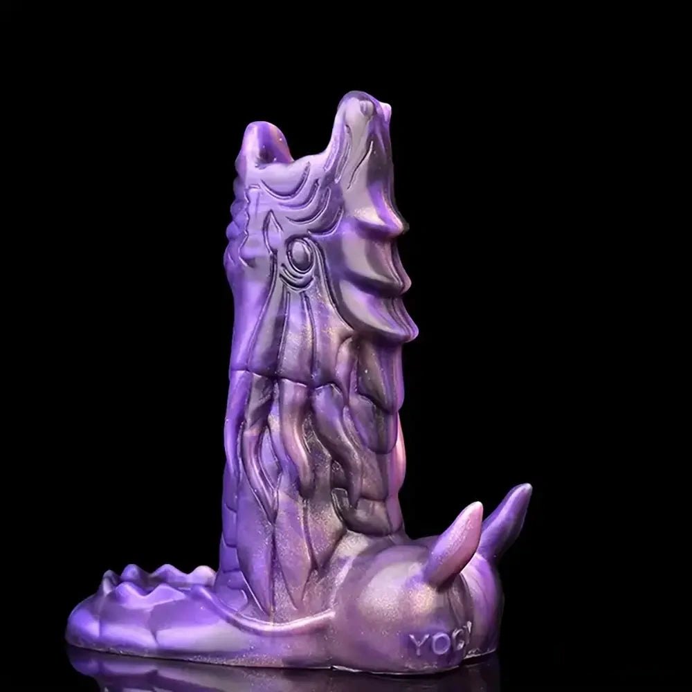 Purple Dragon Fantasy Dildo - Silicone Dragon Dildo