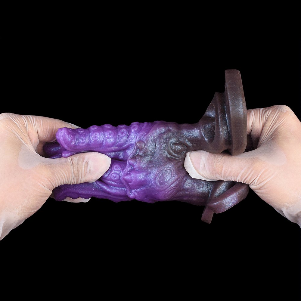 Purple Dragon Fantasy Dildo - Silicone Monster Dildo