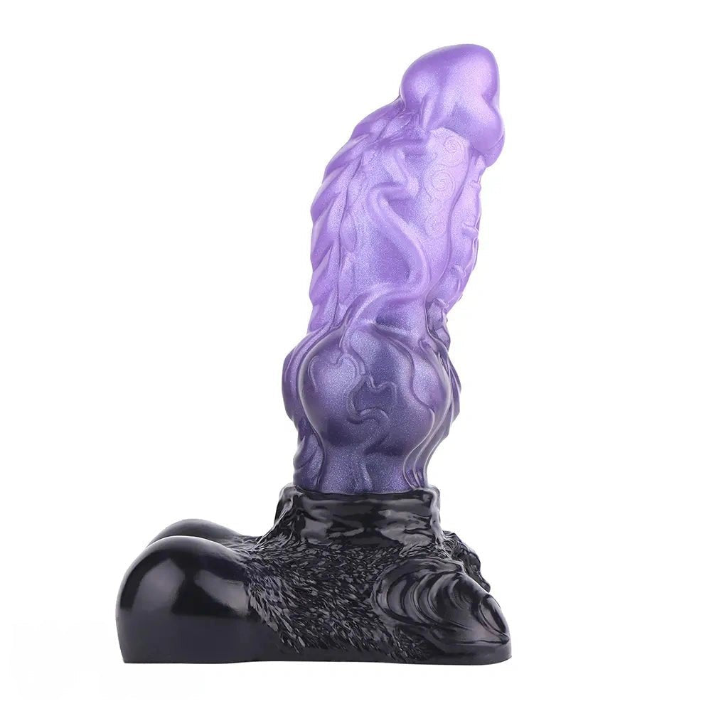 Purple Knot Monster Dildo - Dual-Density Fantasy Dildo