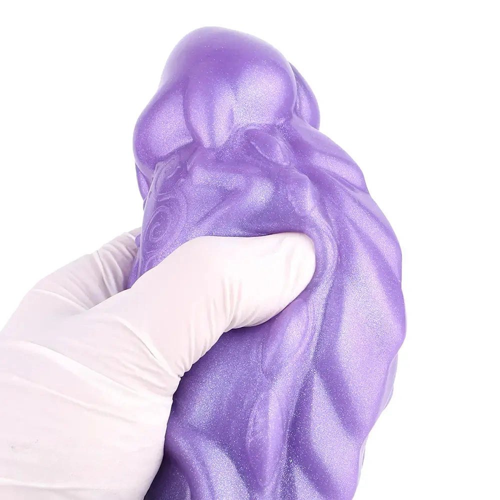 Purple Knot Monster Dildo - Dual-Density Fantasy Dildo